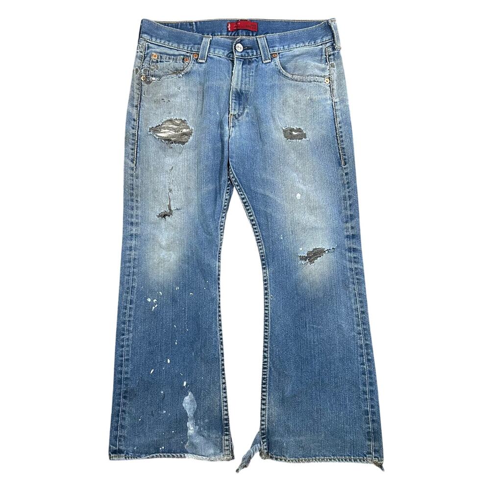 Vintage Levi’s Type 1 True Boot Cut Jeans 36x30 Distressed Faded Denim Pants 00s